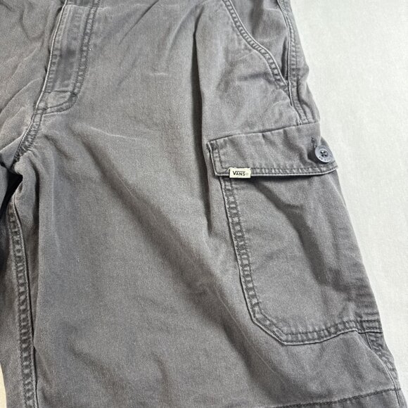 Vans Cargo Shorts Mens 38 Gray Cotton Pockets Summer Skateboarding - Picture 2 of 5